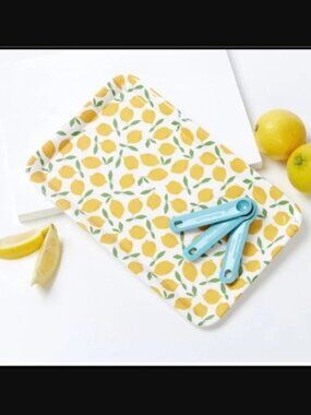 ❣️2/$36 NIP To The Market Melamine Lemon Printed Tray